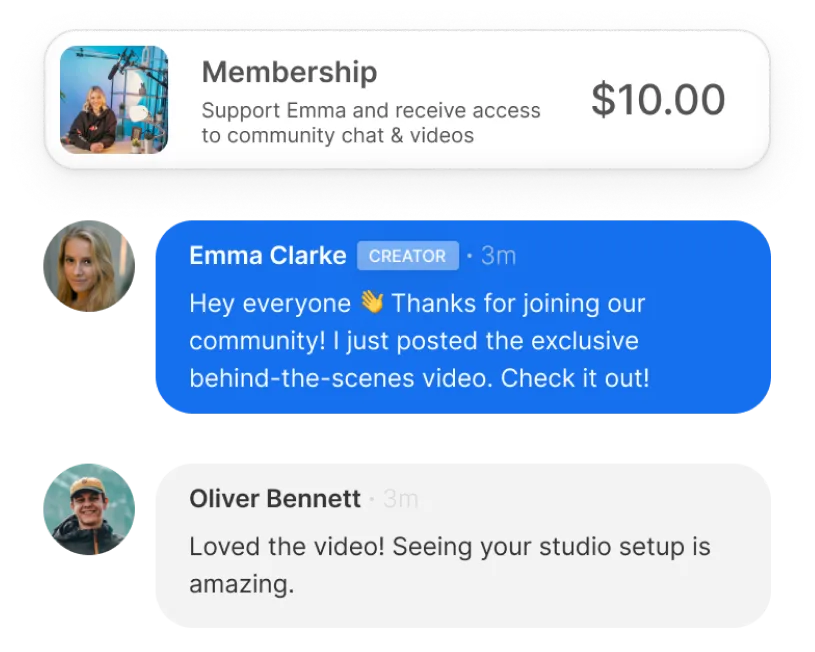 Earn recurring revenue from loyal fans. (Not just a one-Off raise)